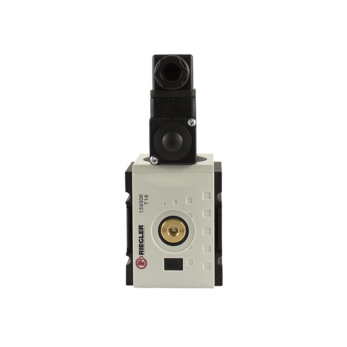 RIEGLER Distributor »FUTURA«, Size 2, G 3/8, Pressure switch 0.5 - 10 bar