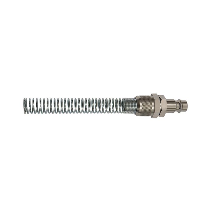 [141542] RIEGLER Nipple for I.D. 7.2 - 7.8, Steel, for hose 8x6, Kink protection