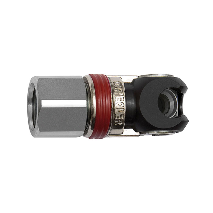 RIEGLER Swing safety coupling I.D. 5.5, ARO 210, Steel, G 1/4 IT