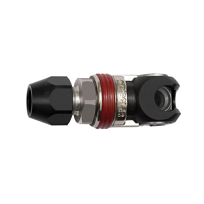 RIEGLER Swing safety coupl. I.D. 5.5, ARO 210, Steel, Hose connec. 6.5x10
