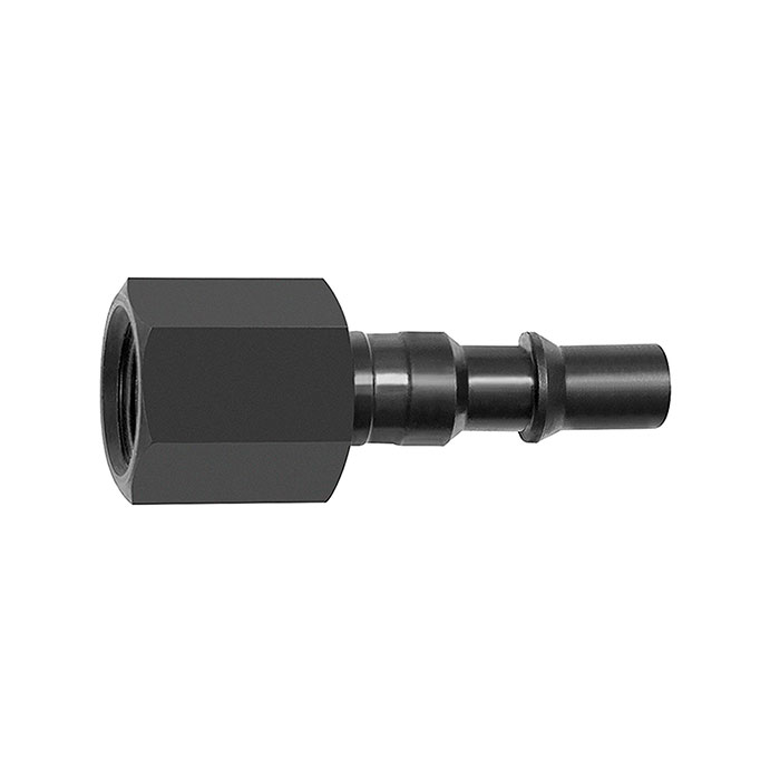 RIEGLER Nipple for couplings I.D. 6, ISO 6150 C, Steel, G 1/4 IT