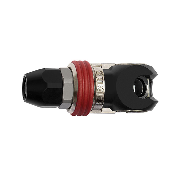 RIEGLER Swing safety coupling I.D. 8, ISO 6150 C, Steel, Hose 11x16