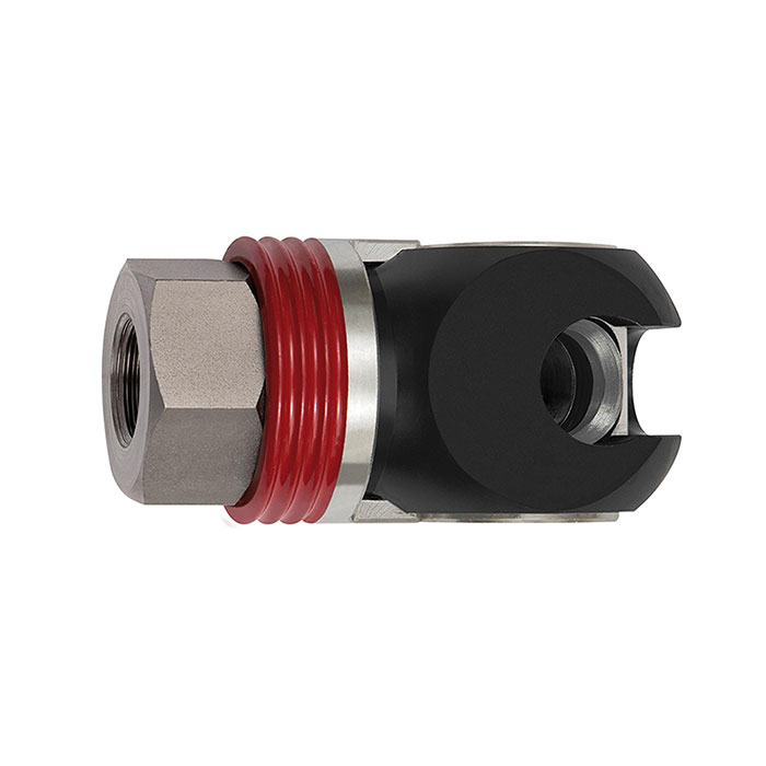 RIEGLER Swing safety coupling I.D. 11, ISO 6150 C, Steel, G 1/2 IT