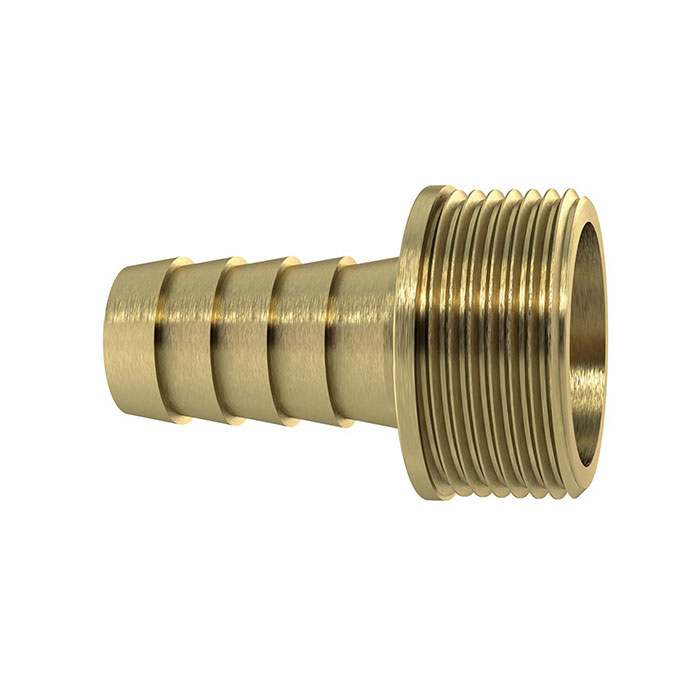 RIEGLER 1/3 Tube fitting G1/2x10 taper seat, with collar, CH type, Brass