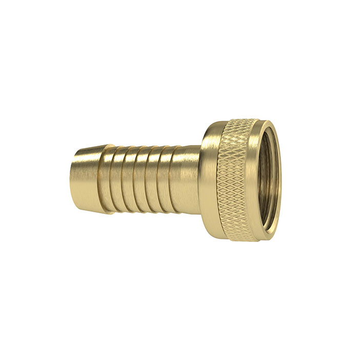 RIEGLER 2/3 Tube fitting G1/2x13 knurled nut taper seat heavy-duty Brass