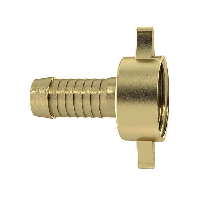 RIEGLER 2/3 Tube fitting G11/4x19 swivel nut taper seat heavy-duty, Brass