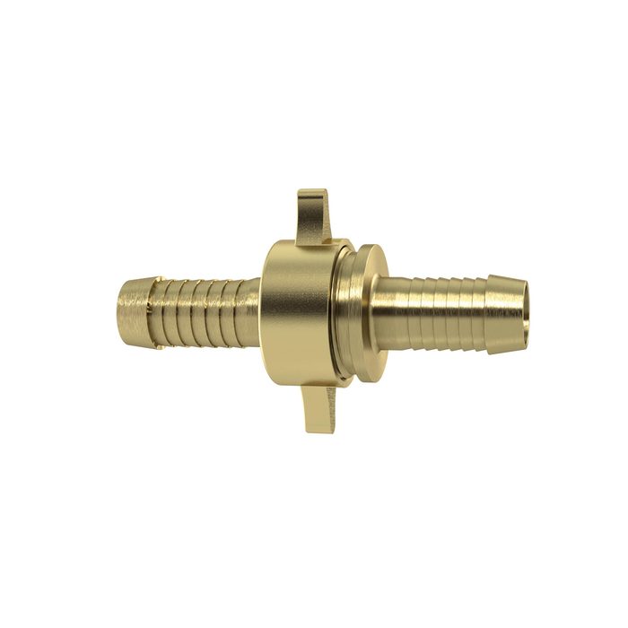 [146200] RIEGLER 3/3 Tube fitting G3/4x13 swivel nut, taper seat NBR O-ring Brass