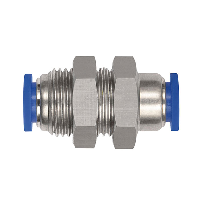 RIEGLER Schott-Steckverbindung »Blaue Serie« mini, M10x1,0, Schlauch-Ø 4