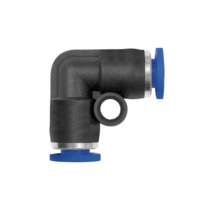 RIEGLER L-Steckverbindung »Blaue Serie« mini, für Schlauch-Außen-Ø 6