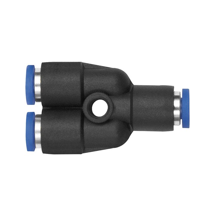 [148882] RIEGLER Push-in Y-connector »Blue Series« mini, for hose exterior Ø 3 mm