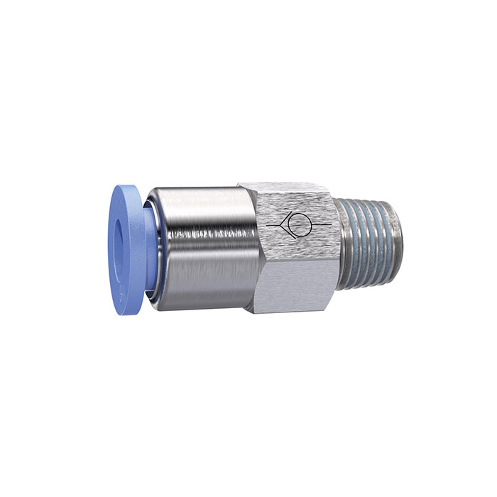 RIEGLER Straight Check valve »Blue Series«, Hose to thread, R 1/2 o.