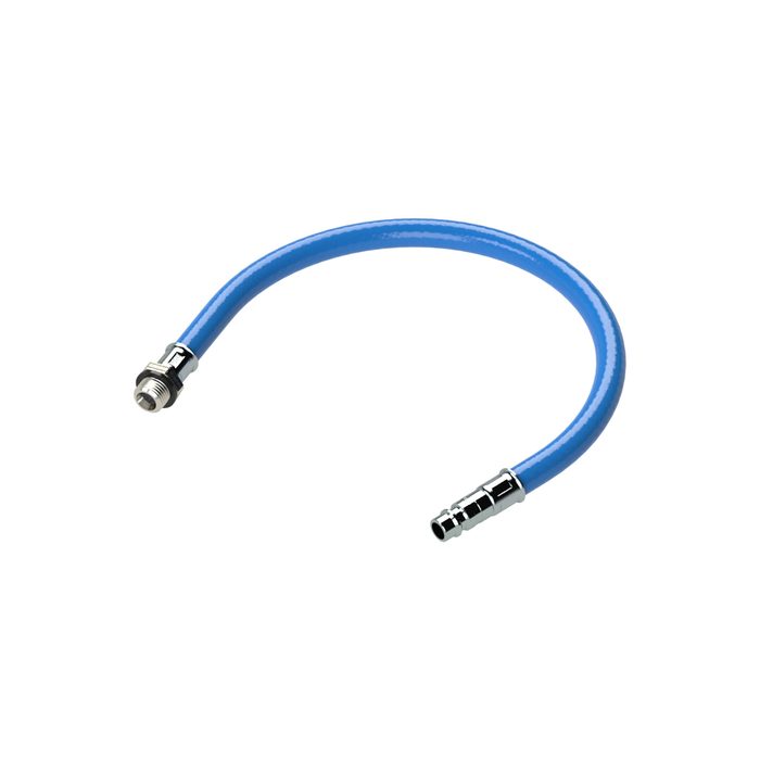 [142190] RIEGLER Vibration damper with 300 mm PVC hose, plug I.D. 19, G 1 ET