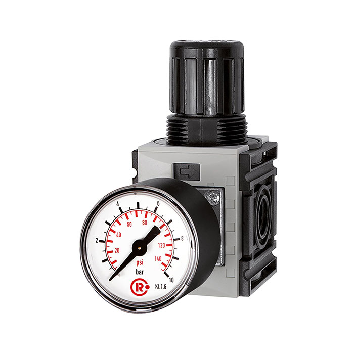 RIEGLER Druckregler »FUTURA-mini«, Standardmano., BG 0, G 1/4, 0,5-8 bar