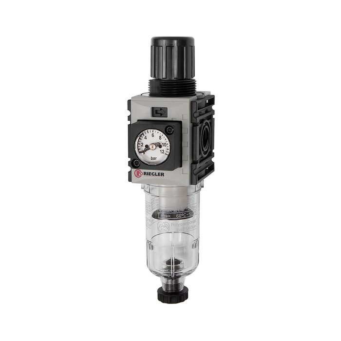 [142419] RIEGLER Filterregler »FUTURA-mini«, PC-B., Kompaktmano, HA, G 1/4, 0,5-10