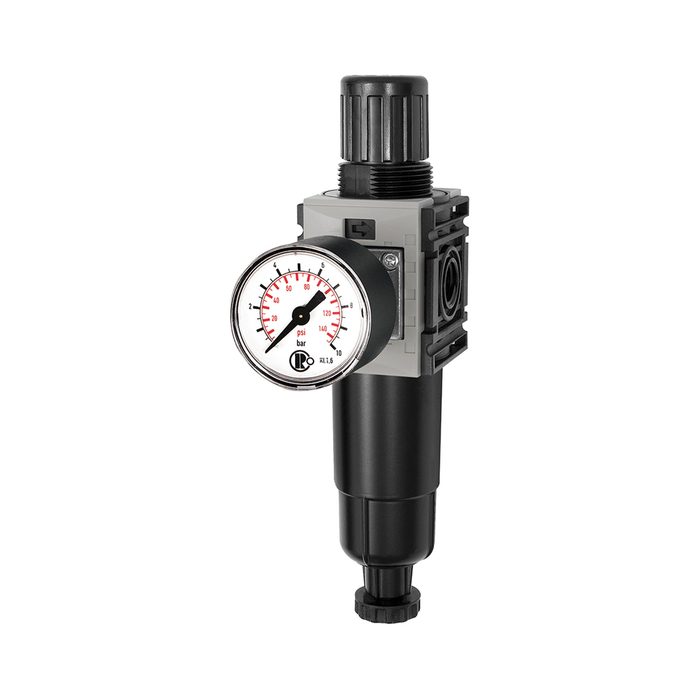 [142426] RIEGLER Filterregler »FUTURA-mini« Metallbeh., Std.mano, HA, G 1/4, 0,1-4