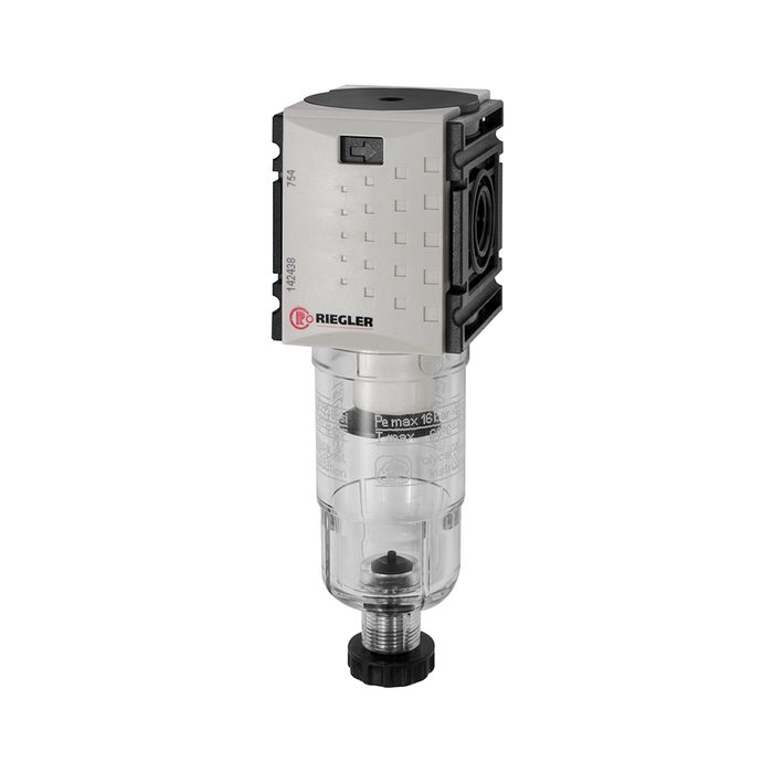 [142438] RIEGLER Filter »FUTURA-mini« mit PC-Behälter, 5 µm, BG 0, G 1/4, HA