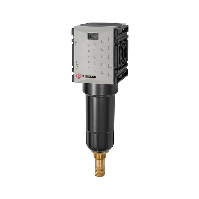 [142447] RIEGLER Pre-filter »FUTURA-mini«, Metal container, 0.3 µm, Size 0, G 1/4