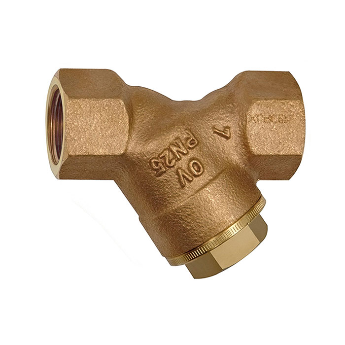 [143325] RIEGLER Dirt strainer, Red brass, G 1, DN 25, Mesh width 0.6 mm