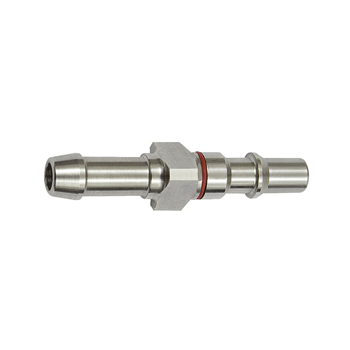 [141857] RIEGLER Captive plug-in connector I.D. 6, ISO 6150 C, Sleeve I.D. 8, red