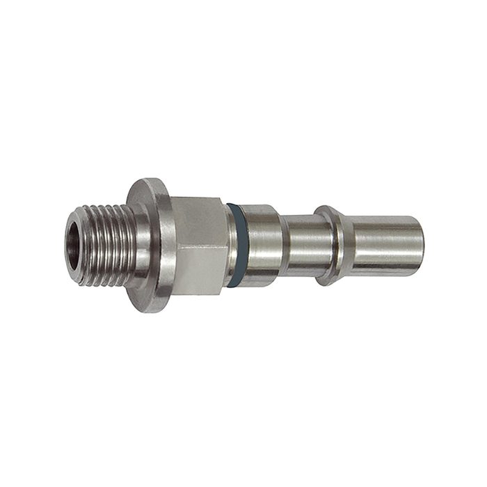 [141880] RIEGLER Unverwechselbarer Nippel NW 6, ISO 6150 C, G 1/8 AG, grau