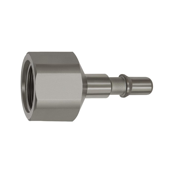 [141943] RIEGLER Nipple f. couplings I.D. 6, ISO 6150 C, Stainless steel, G 1/2 IT