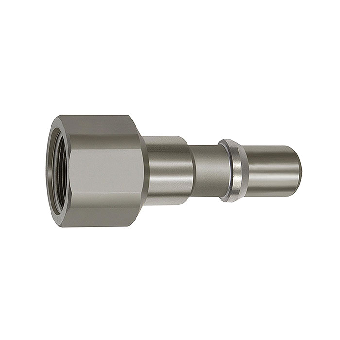 RIEGLER Nipple f. couplings I.D.11, ISO 6150 C, Stainless steel, G 3/4 IT