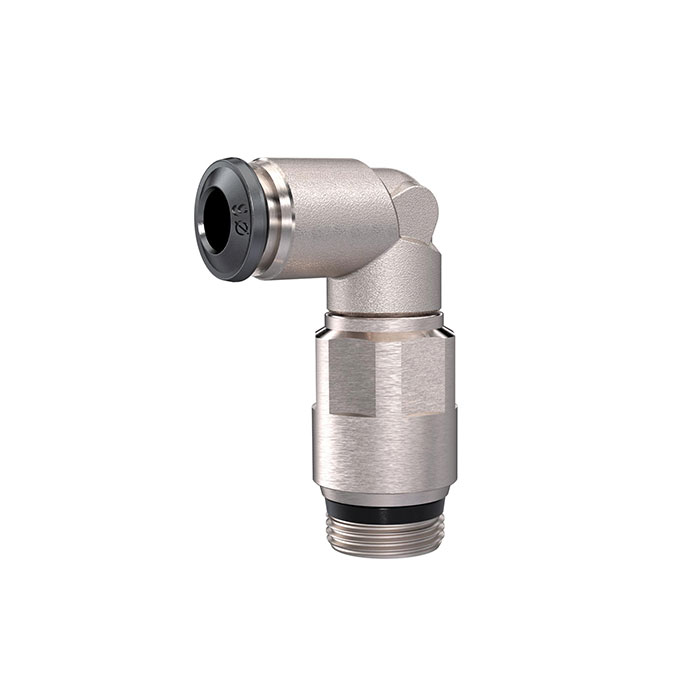 RIEGLER Male branch elbow »universal short« long, rotating 1/4, hose 8