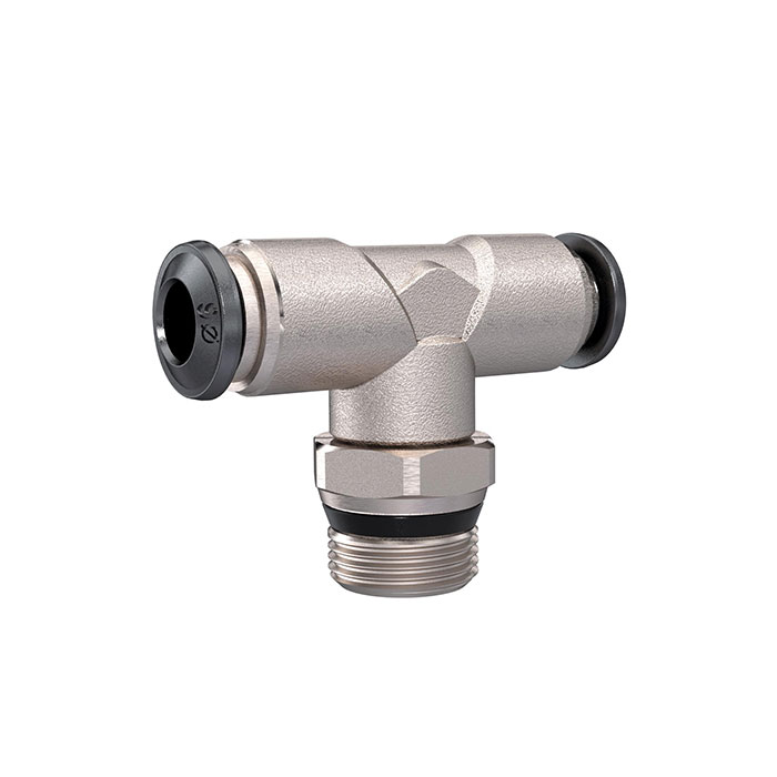RIEGLER Push-in T-fitting »universal short«, rotating 1/4, hose 6
