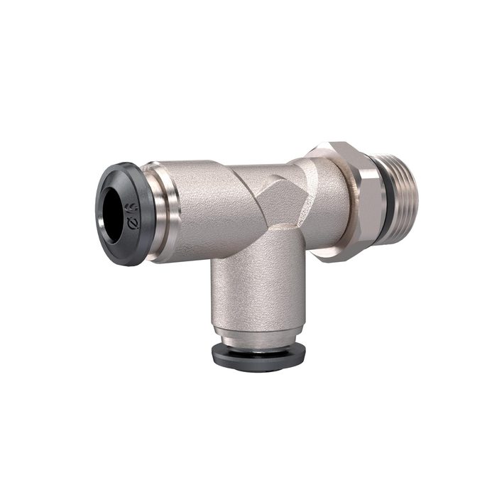 [153321] RIEGLER Push-in T-fitting »universal short« L-shape, rotating 1/4, hose10