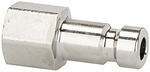 RIEGLER Nipple for couplings I.D. 2.7, St. steel 1.4305, M5 IT, AF 7