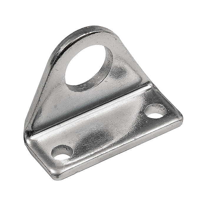 RIEGLER Foot fastening, ISO 6432, PistonØ20-25, galvanised steel, 1 piece
