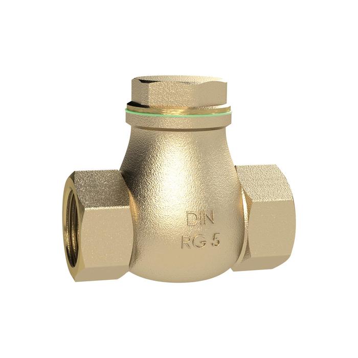 [158074] RIEGLER Check valve, DN 20, Red brass, G 3/4, PN max. 16 bar
