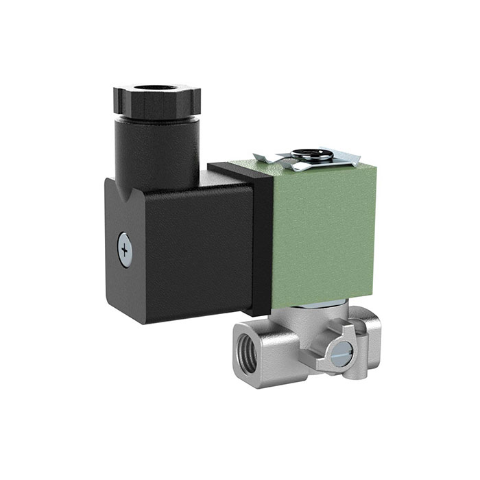 RIEGLER 3/2 Wege-MV,ES,NC,direktg.,230VAC,50-60 Hz,FPM,G 1/8,PN 0-15 bar