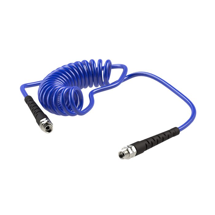 [158156] RIEGLER Spiral hose, Fitting, Kink protection spring, PU, Hose Ø 8x5, 3 m