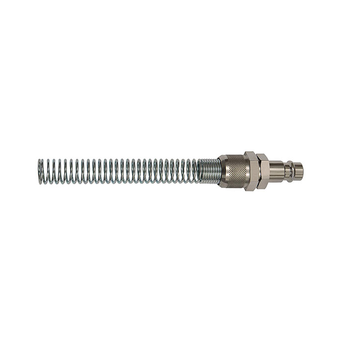 RIEGLER Nipple for I.D. 7.2 - 7.8, Steel, for hose 6x4, Kink protection