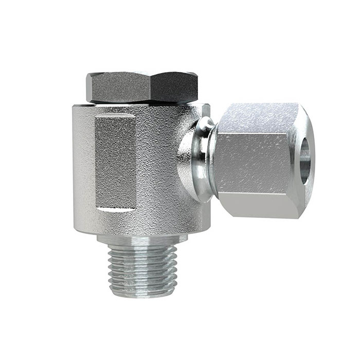 RIEGLER Schwenkbare Winkel-Verschraubung, M14x1,5 a., Rohr-Außen-Ø 10