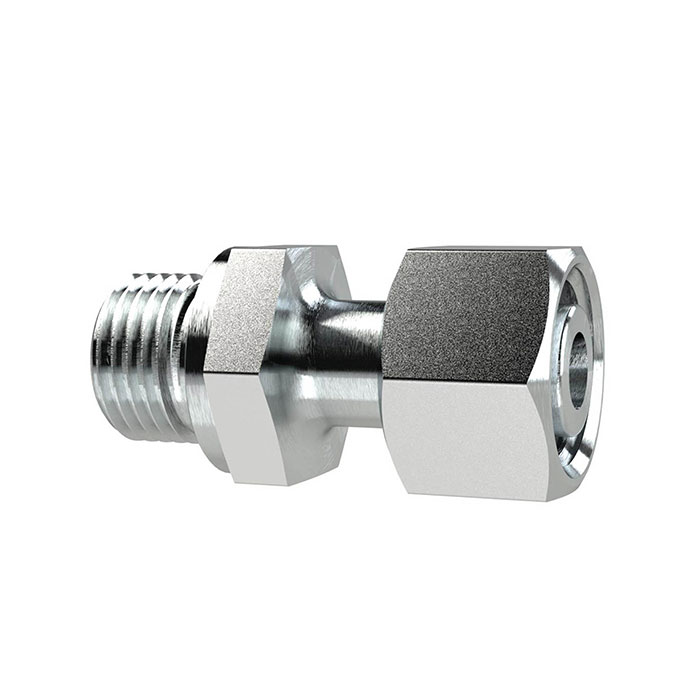 RIEGLER Einst.-Ger.-Einschraubvers., M10x1,0a., Rohr-AØ6mm, Stahl verz.