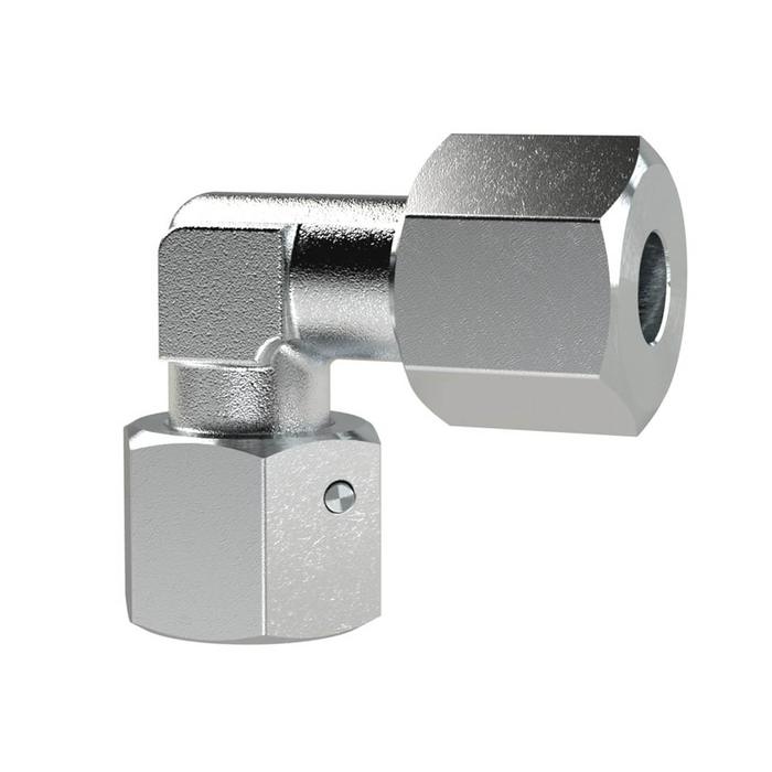 [158973] RIEGLER Adjustable union elbow, Pipe ext. Ø 25, galvanised steel