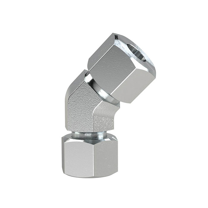 RIEGLER Einst. 45°-Anschlussverschr. M16x1,5 i., Rohr-AØ 10, Stahl verz.
