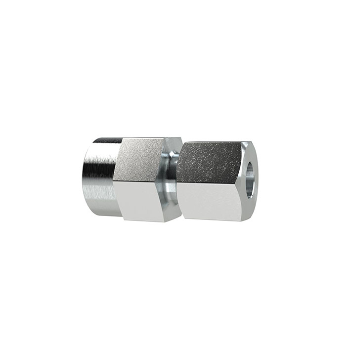 RIEGLER Mano-Anschlussverschraubung G 1/4 i., Rohr-Außen-Ø 4, Stahl verz.