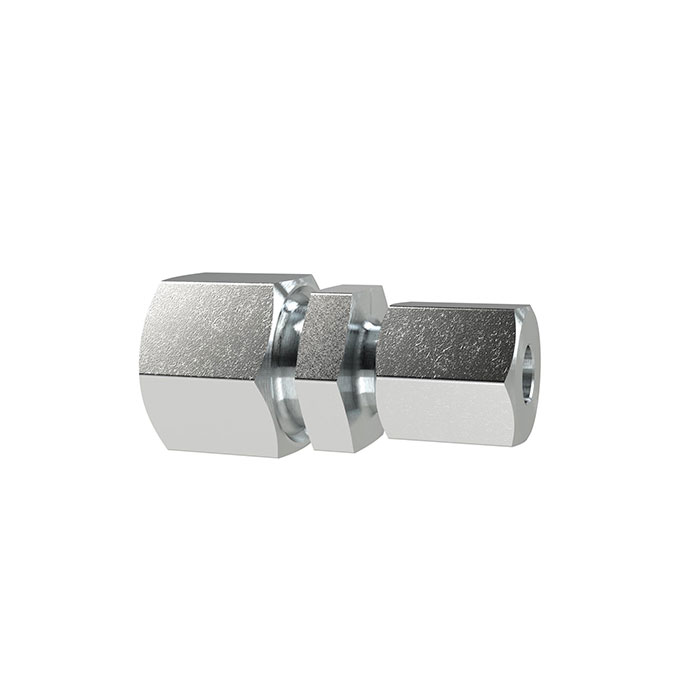 RIEGLER Straight reducer, Pipe exterior Ø 8/6 mm, galvanised steel