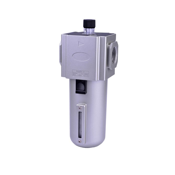 [178489] RIEGLER Mist oiler »GA«, Metal container, Viewing tube, Size 600, G 3/4