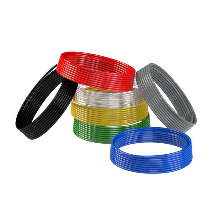 [194145] RIEGLER Polyamide hose, Hose ø 4x1, silver, Roll of 25 m