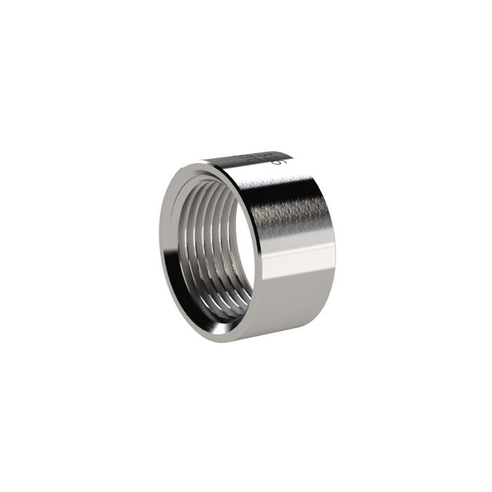 RIEGLER Muffe, rund, kurz, G 1/4, Edelstahl 1.4408
