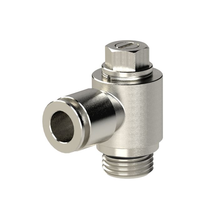[116338] RIEGLER Thredtle check valve, exhaust air, G 1/4, plug connection 8