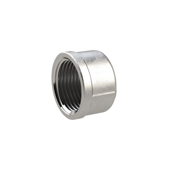 RIEGLER Verschlusskappe, rund G 3/8, IG, ES 1.4408