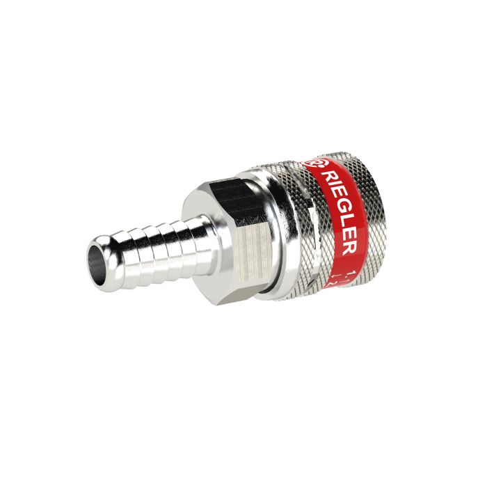 RIEGLER Sicherheitskupplung NW 7,8, Typ SEK, Messing vern., Tülle LW 6