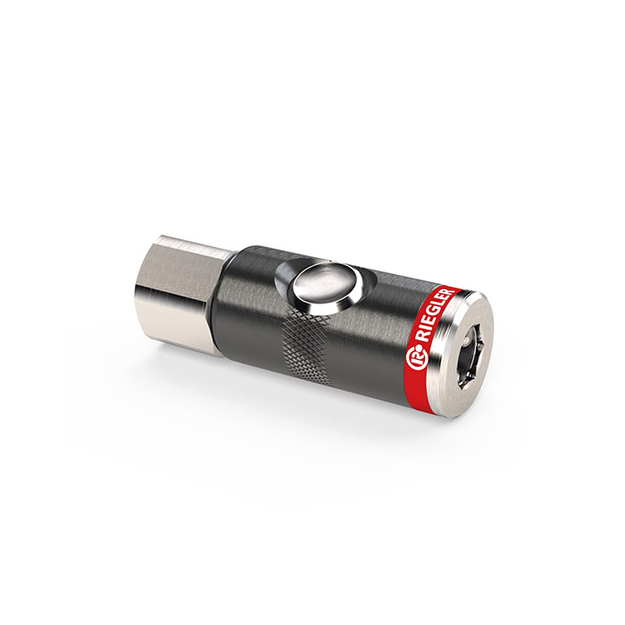 RIEGLER Druckknopf-Sicherheitskupplung NW 7,4, G1/2IG