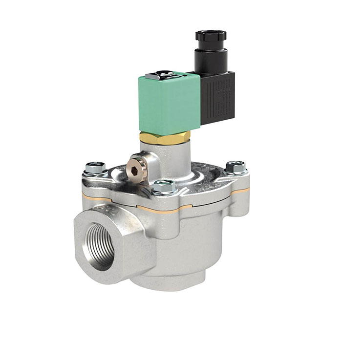 [199902] RIEGLER Pulse diaphragm valve, NC, 230 V, 50-60 Hz int. pilot control, G 1 1/2