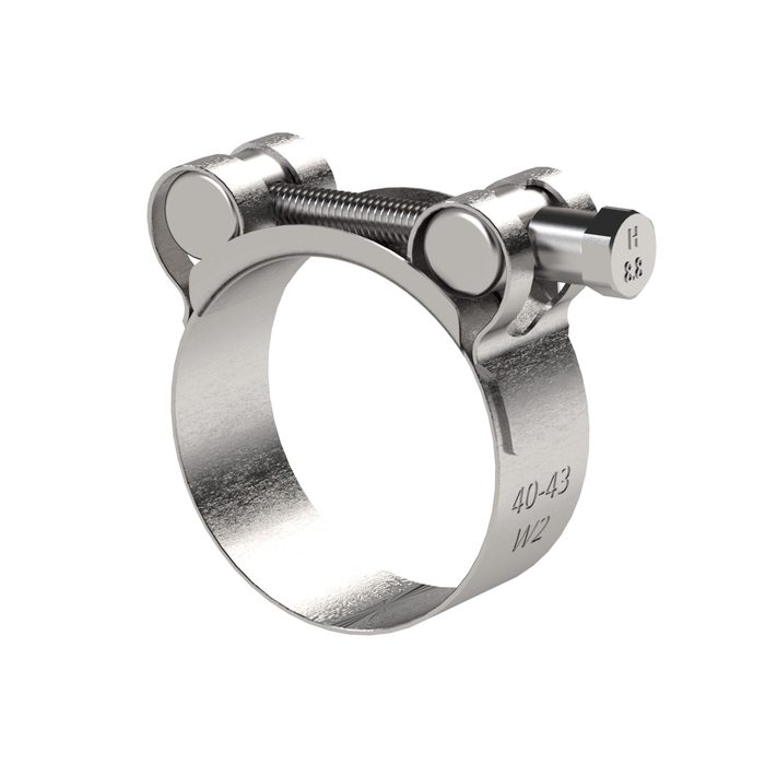 [194315] RIEGLER Hinge pin clamp, stainless steel 1.4301 (W4), 32 - 35 mm, 20 mm